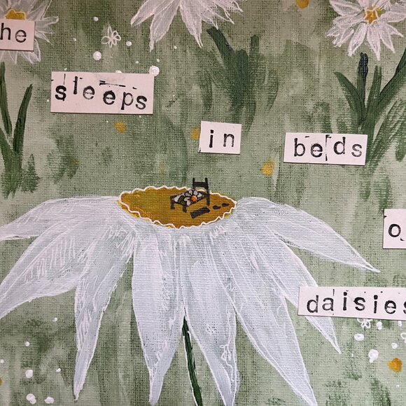 Beds of Daisies Canvas Board Art - Picture 3 of 4